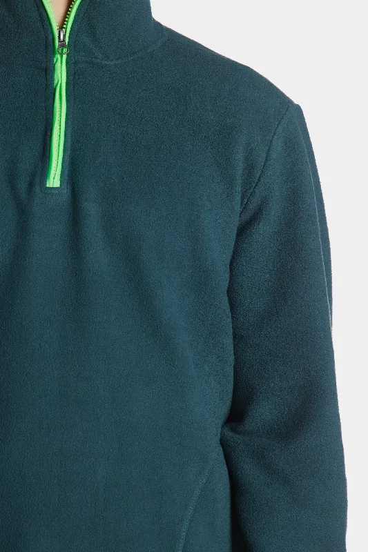 Half Zip Pull-On Sweater