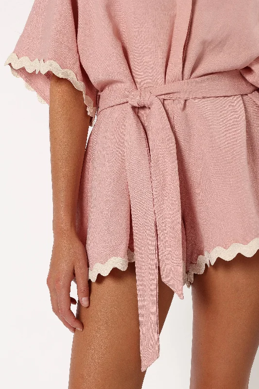 Isabella Romper - Pink