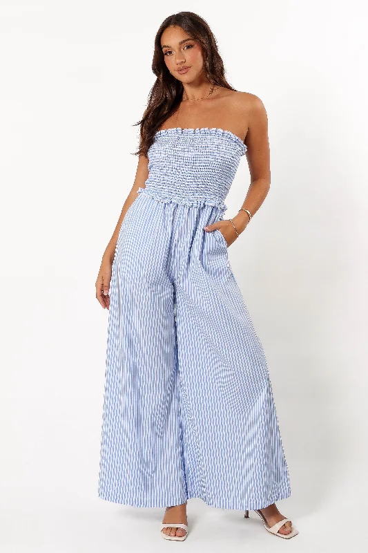 Jones Jumpsuit - Blue Stripe