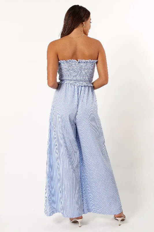 Jones Jumpsuit - Blue Stripe