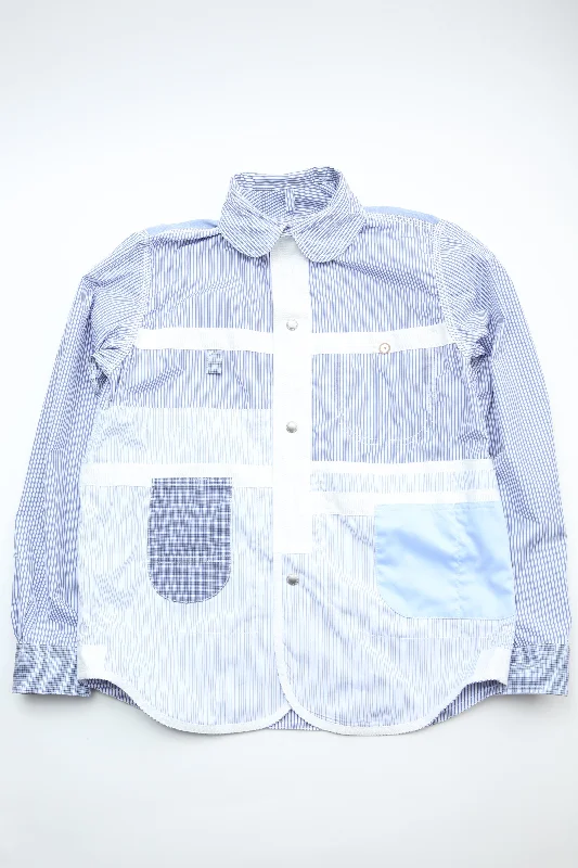 JUNYA WATANABE MAN - MEN'S SHIRT - WH/SX X SX/BK/WH  - {WM-B013-S24}