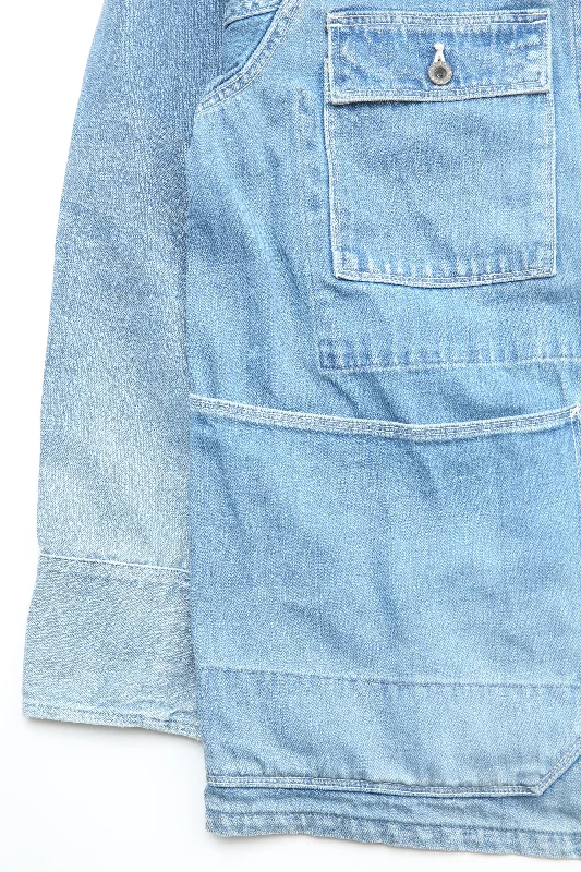 Kapital 12oz Denim CACTUS Coverall (LIGHT) - Midtone - (EK-1406)