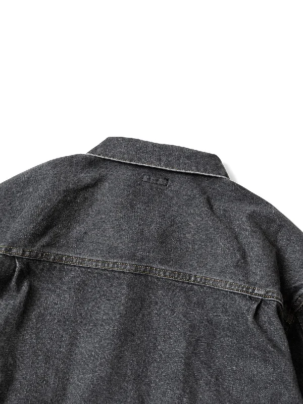 Kapital 14oz Black Denim Lace-Up 2nd Jacket