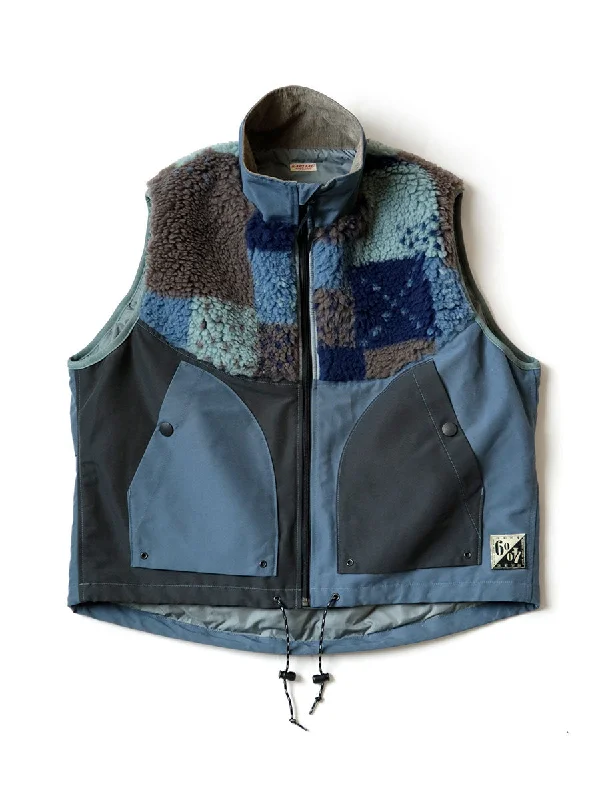 Kapital 60/40Cloth x TUGIHAGI Fleece HUTTE Vest - Navy