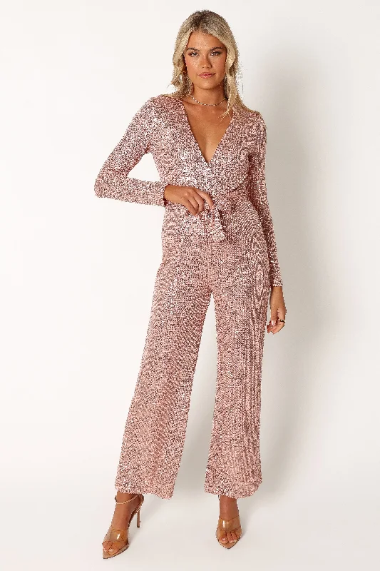 Kiera Jumpsuit - Rose Gold