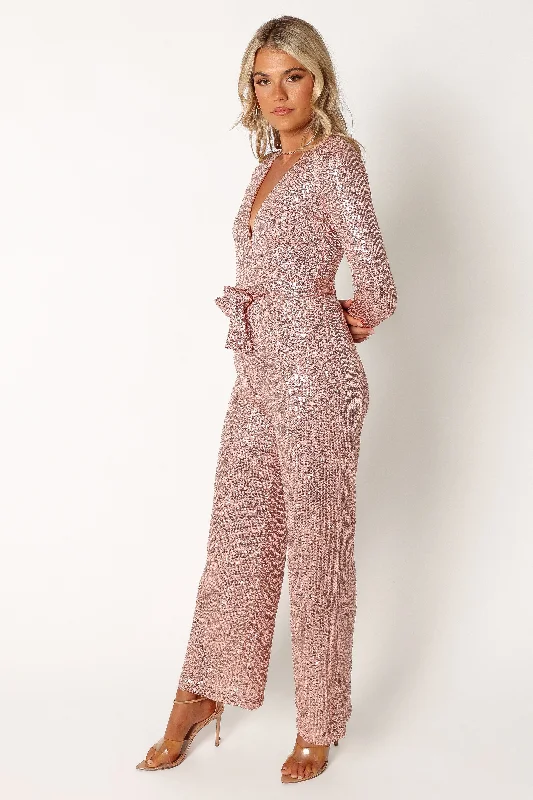 Kiera Jumpsuit - Rose Gold