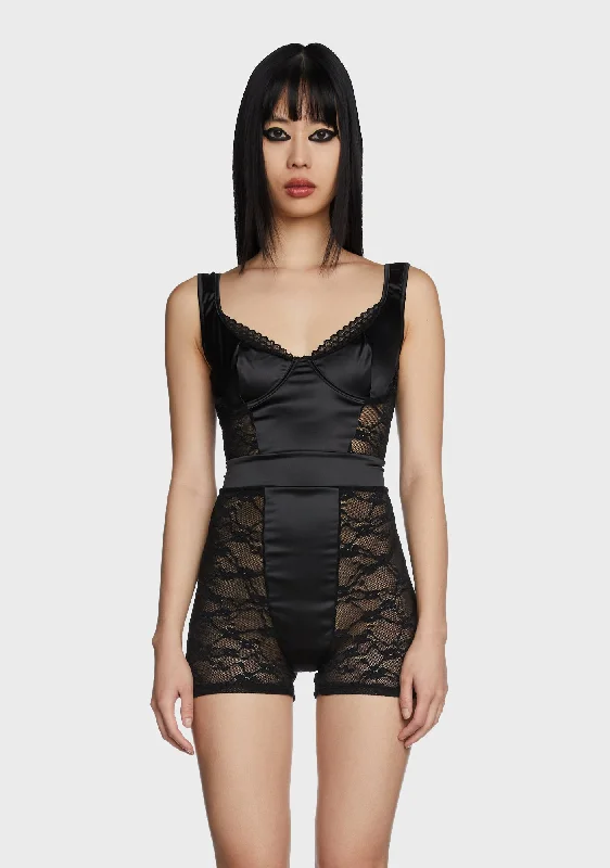 Lace Make Up Lingerie Romper