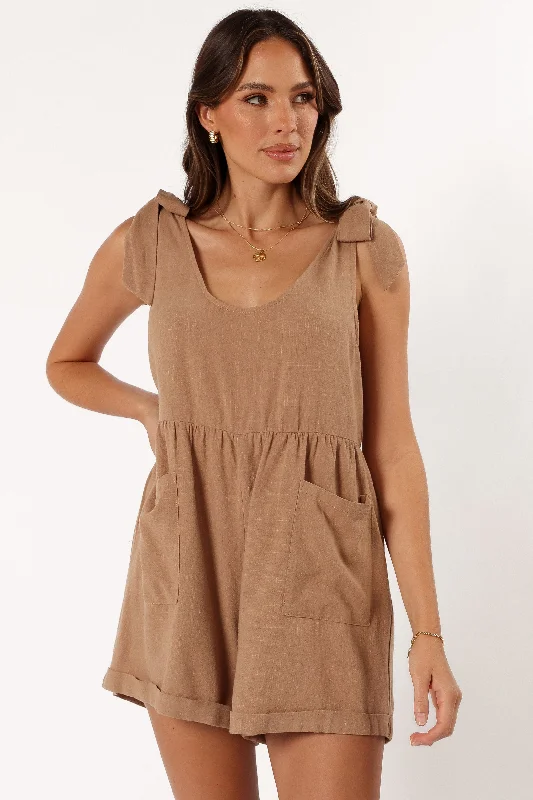 Lindy Romper - Mocha