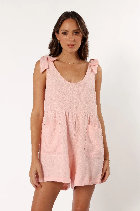 Lindy Romper - Pink