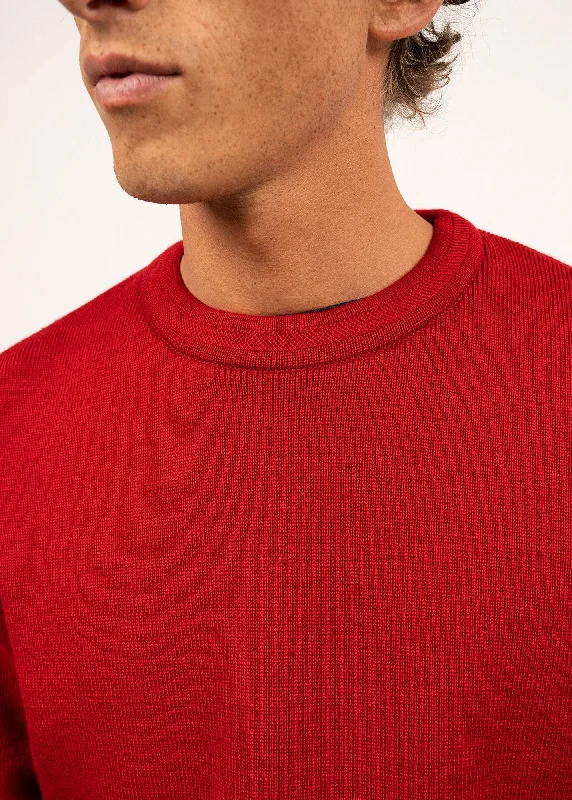 Locronan round neck jumper - in pure new wool (MEDOC)