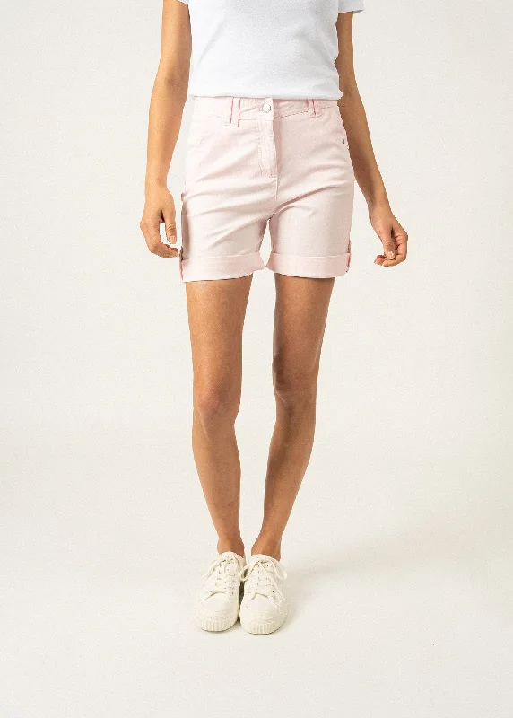 Marie plain shorts - in cotton (ROSE)