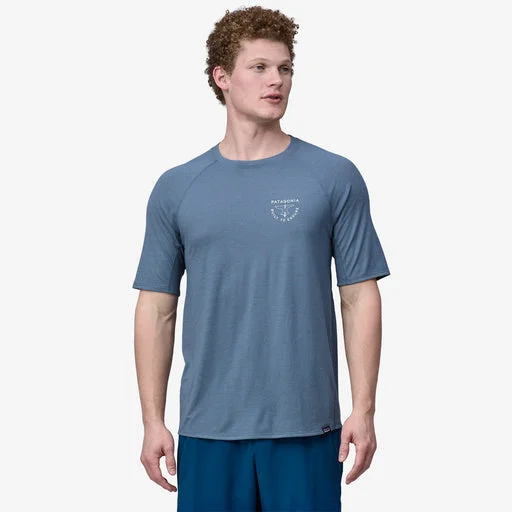 Patagonia Men's Capilene® Cool Trail Graphic Shirt - Forge Mark Crest: Utility Blue