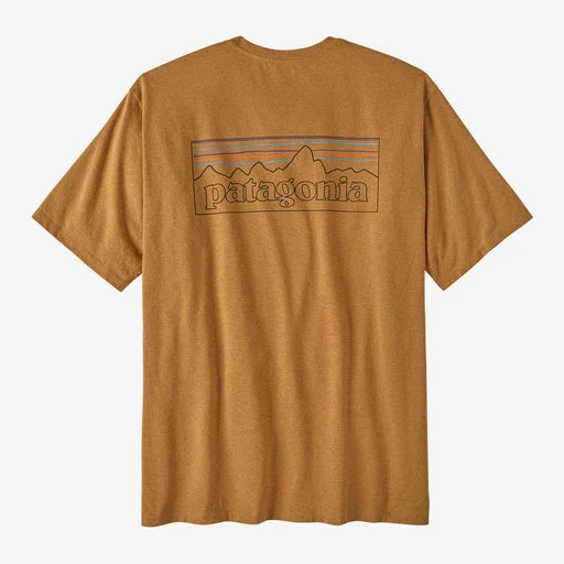 Patagonia Men's P-6 Logo Responsibili-Tee® (P-6 Outline: Golden Caramel)