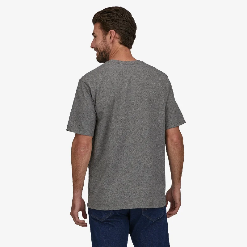 Patagonia Men's Take A Stand Responsibilli Tee - Wild Grizz: Gravel Heather