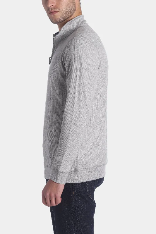 Quarter Zip Cozy Melange Pullover