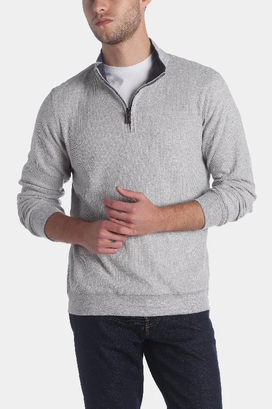 Quarter Zip Cozy Melange Pullover