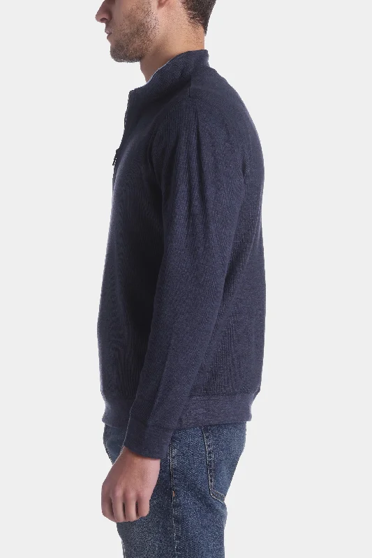 Quarter Zip Cozy Melange Pullover