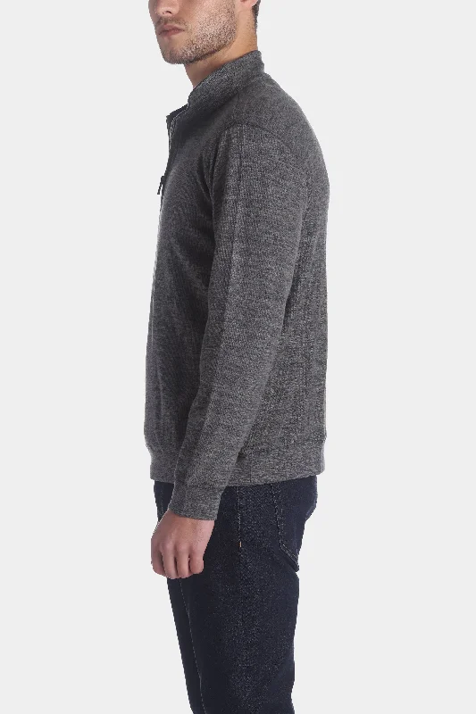 Quarter Zip Cozy Melange Pullover