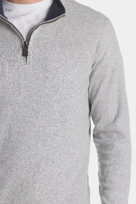 Quarter Zip Cozy Melange Pullover