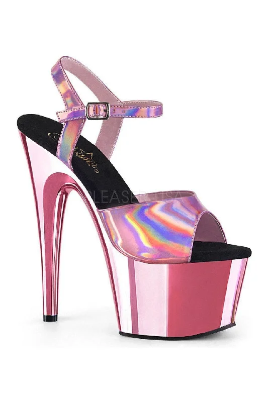 ADORE-709HGCH Platform Sandal  | Pink Patent