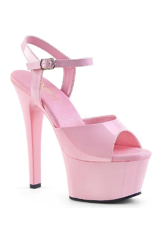 ASPIRE-609 Platform Sandal  | Pink Patent