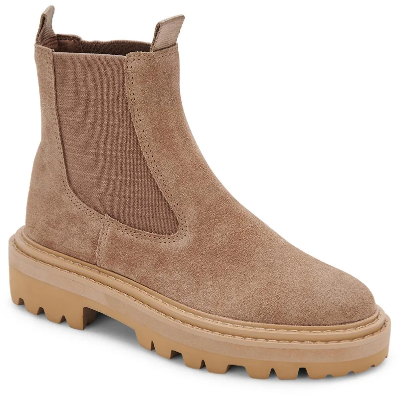 Moana Womens Lugged Sole Chelsea Boots