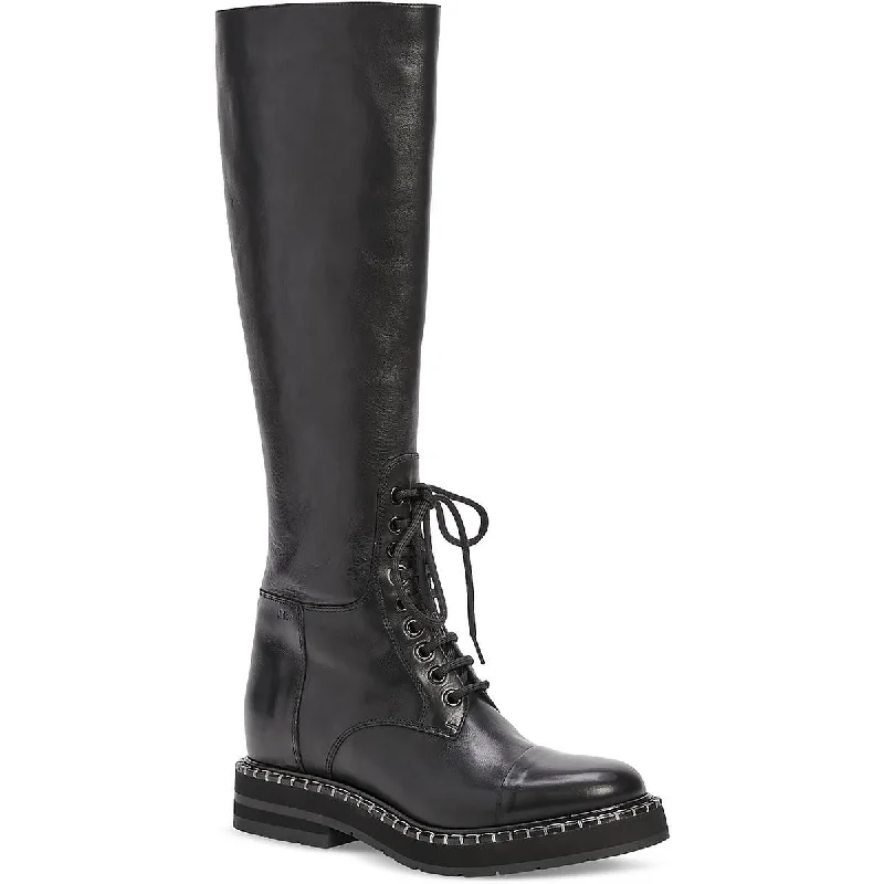 Noua Womens Leather Tall Knee-High Boots