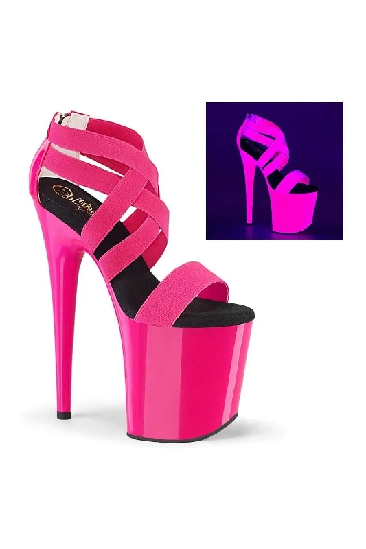 FLAMINGO-869UV Exotic Sandal | Fuchsia Patent