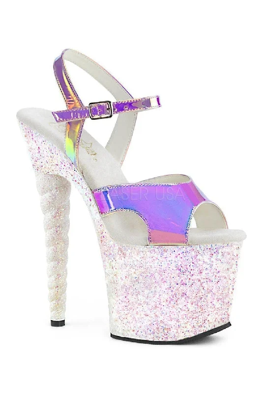 UNICORN-711LG Platform Sandal | Purple Vinyl