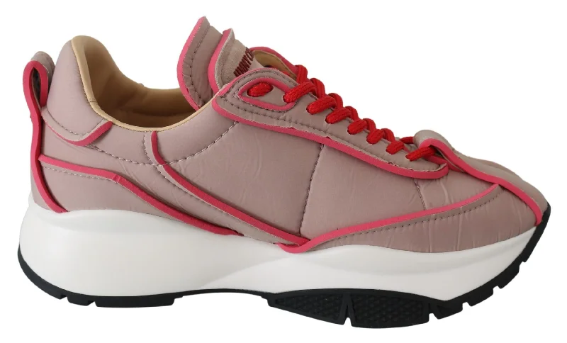 Jimmy Choo and Red Padded Nylon Sneakers