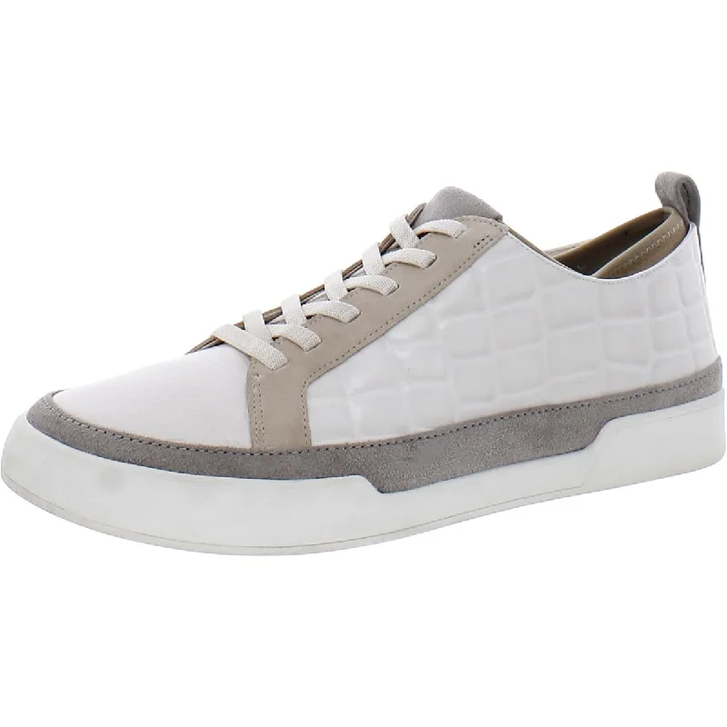 Valarie Womens Leather Lifestyle Slip-On Sneakers