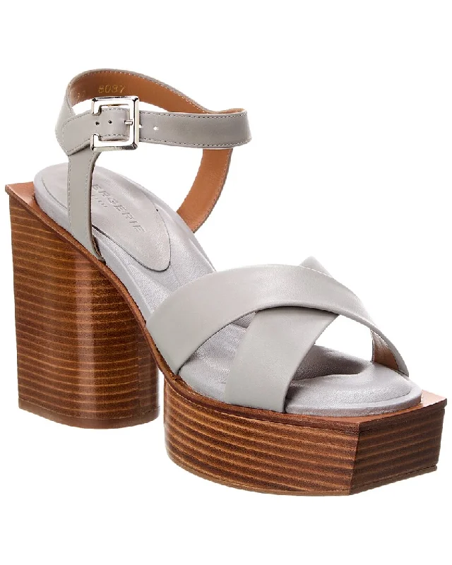 Clergerie Vaina Leather Platform Sandal