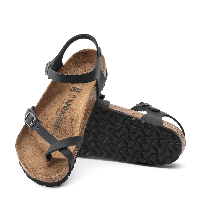 Birkenstock Taormina Backstrap Sandal (Women) - Black Oiled Leather