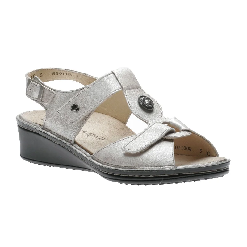 Finn Comfort Adana Backstrap Sandal (Women) - Silver