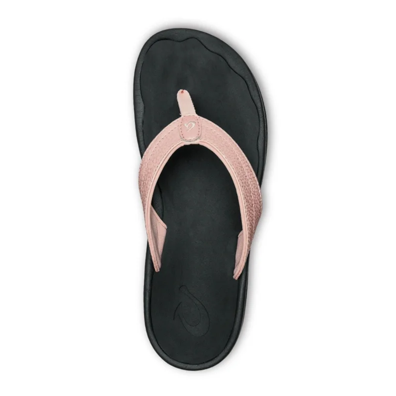 OluKai 'Ohana Sandal (Women) - Petal Pink/Black