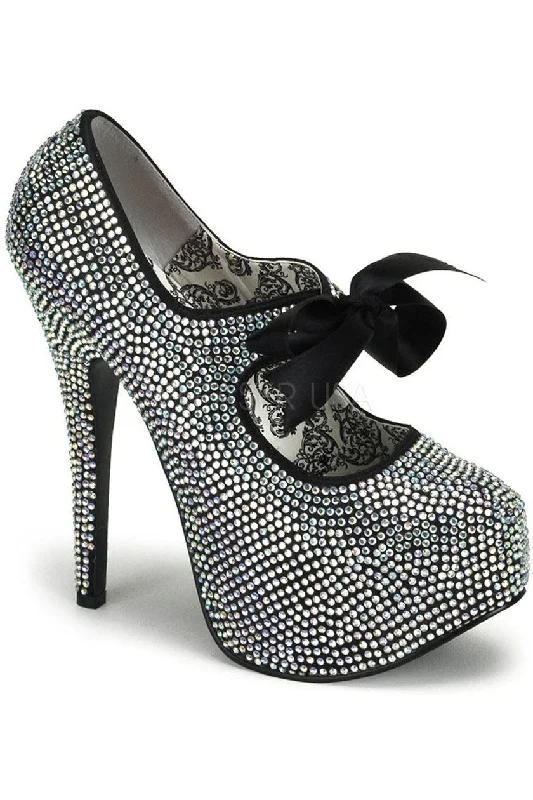 TEEZE-04R Pump  | Iridescent   Rhinestones