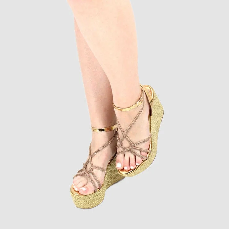 Bella Gold Wedges