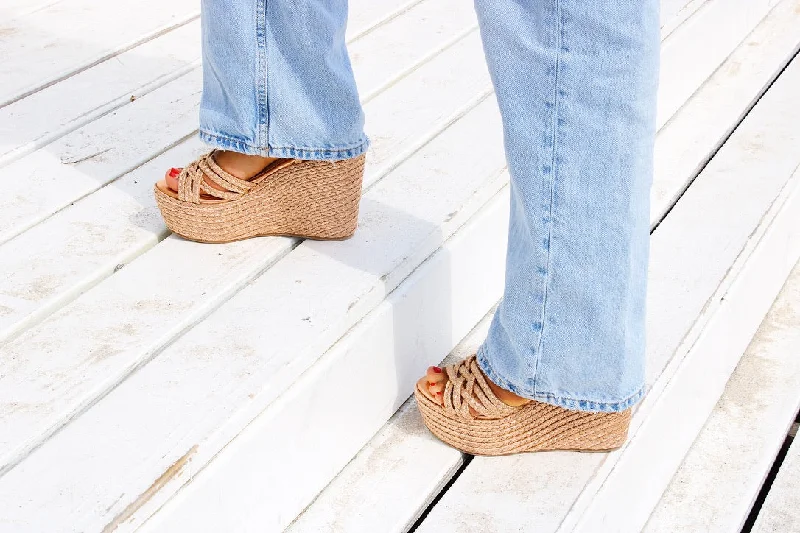 Gisell Rose Gold Wedges