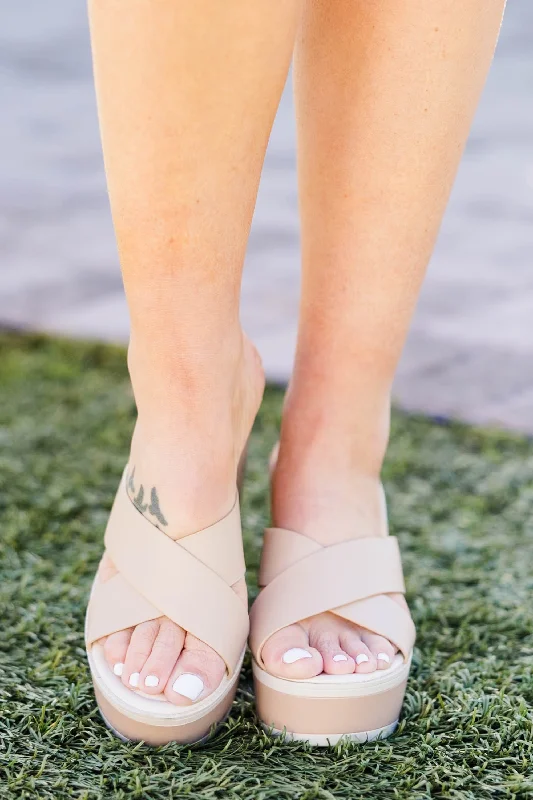 Milkshake Date Heels, Nude