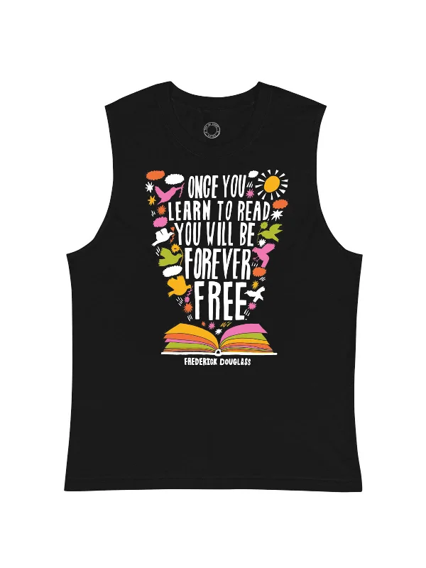 Frederick Douglass - Once You Learn to Read Unisex Tank Top (Print Shop)