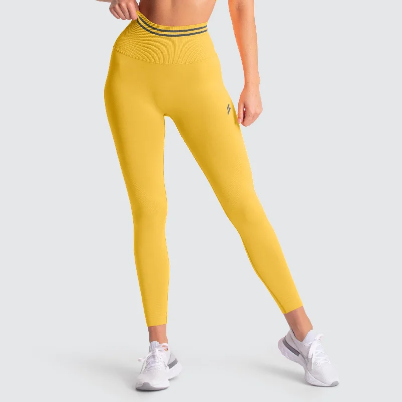 DYE Scrunch Seamless Leggings - Sunny Yellow