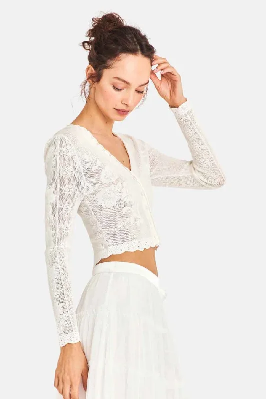 Arabesque Cardigan True White