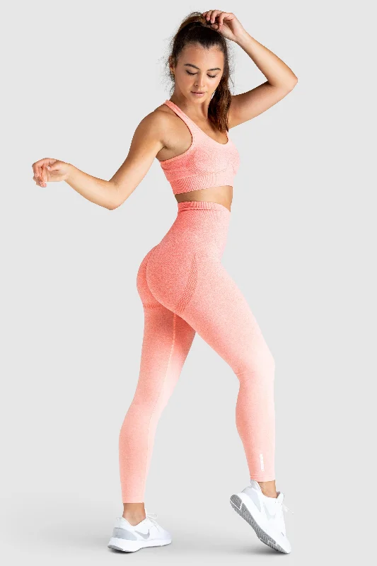 Ombre Seamless Crop - Coral