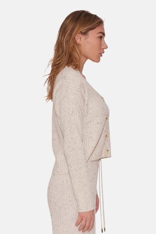 Beatrice Ribbed Cardigan Aspen