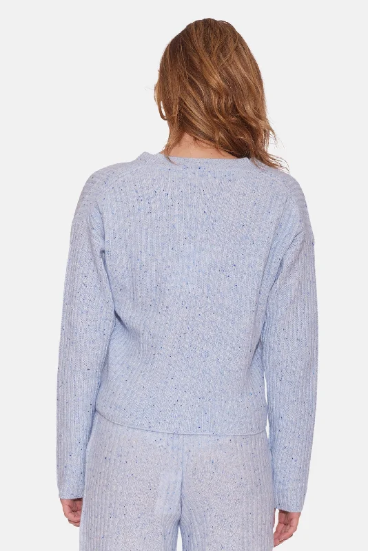 Beatrice Ribbed Cardigan Blue Mint