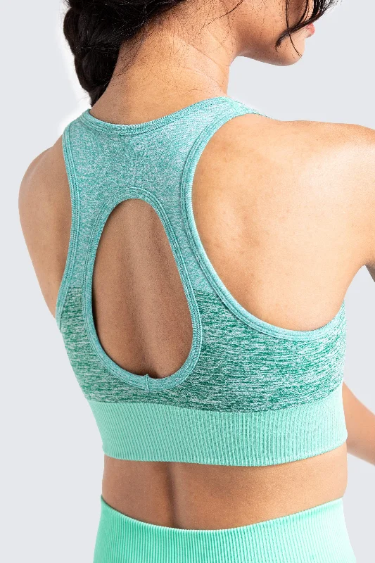 Trinity Seamless Crop - Mint Green