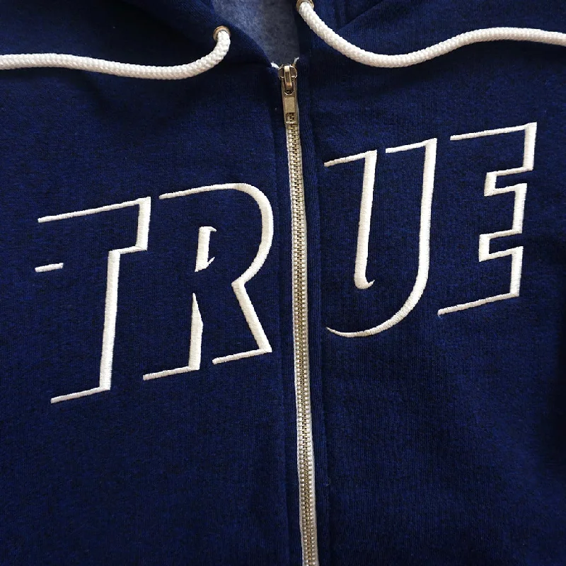 True Womens Just Use It Zip Hoodie Heather Cobalt