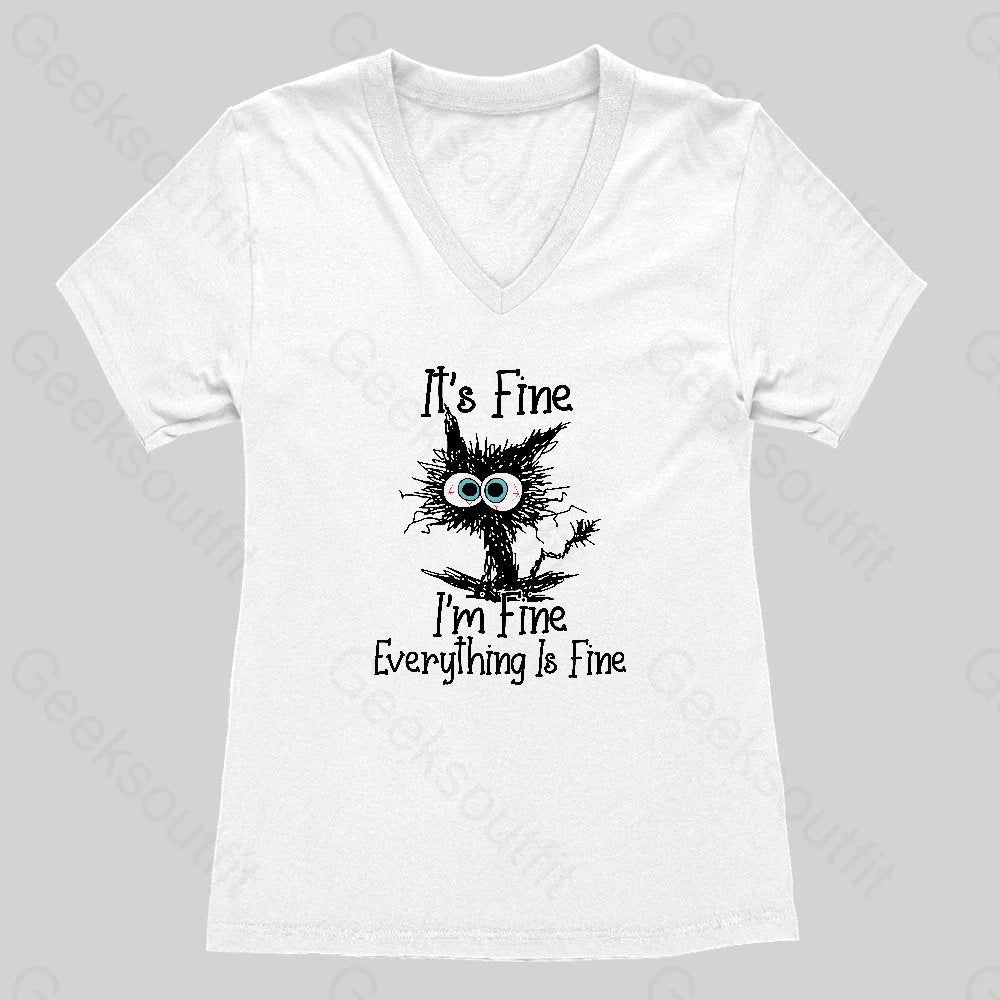 I'm Fine Women's V-Neck T-shirt