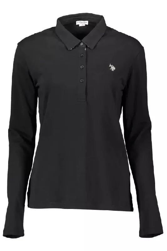 U.S. POLO ASSN. Chic  Long-Sleeve Polo with Women's Embroidery