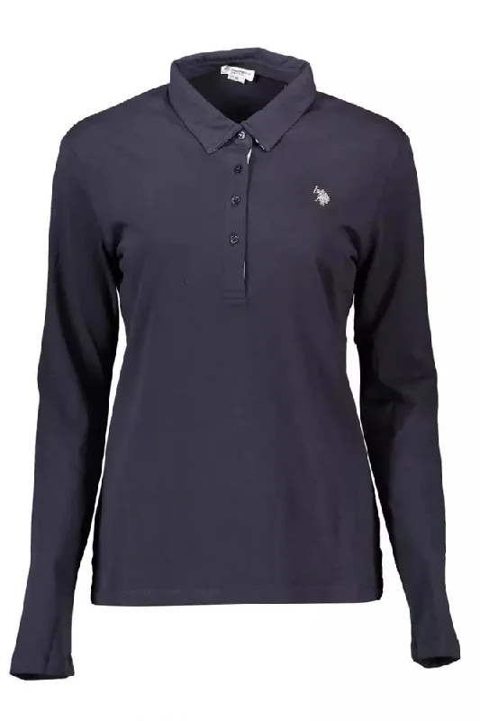 U.S. POLO ASSN. Elegant Long-Sleeved  Polo for Women's Women